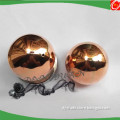 polished copper ball with hole, high quality copper hollow ball 100mm